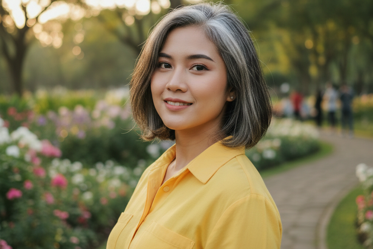 Gaya Rambut Untuk Wajah Bulat Supaya Terlihat Tirus